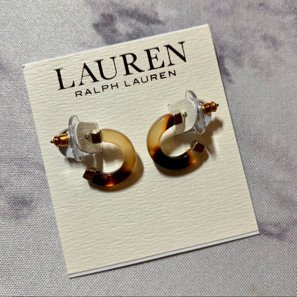 Ralph Lauren Small Tortoise Shell Earrings